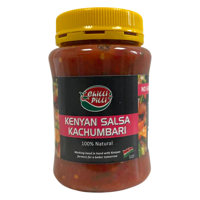 Chilli Pilli Kenyan Salsa Kachumbari No Garlic & Onions 400g