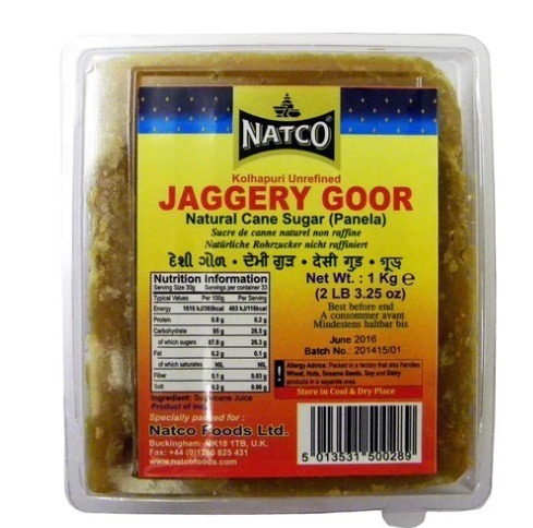 Natco -  Kolhapuri Unrefined Jaggery Goor - 1KG