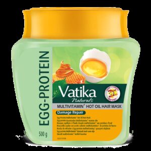 Vatika Naturals Egg-Protein Multivitamin + Hot Oil Hair Mask 500g