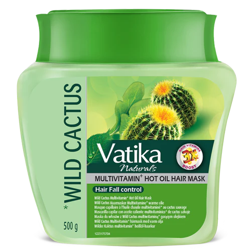 Vatika Naturals Wild Cactus Multivitamin+ Hot Oil Hair Mask 500g