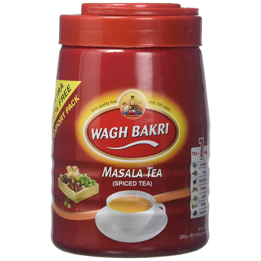 Wagh Bakri Masala (Spiced) Loose Leaf Tea 250g Jar